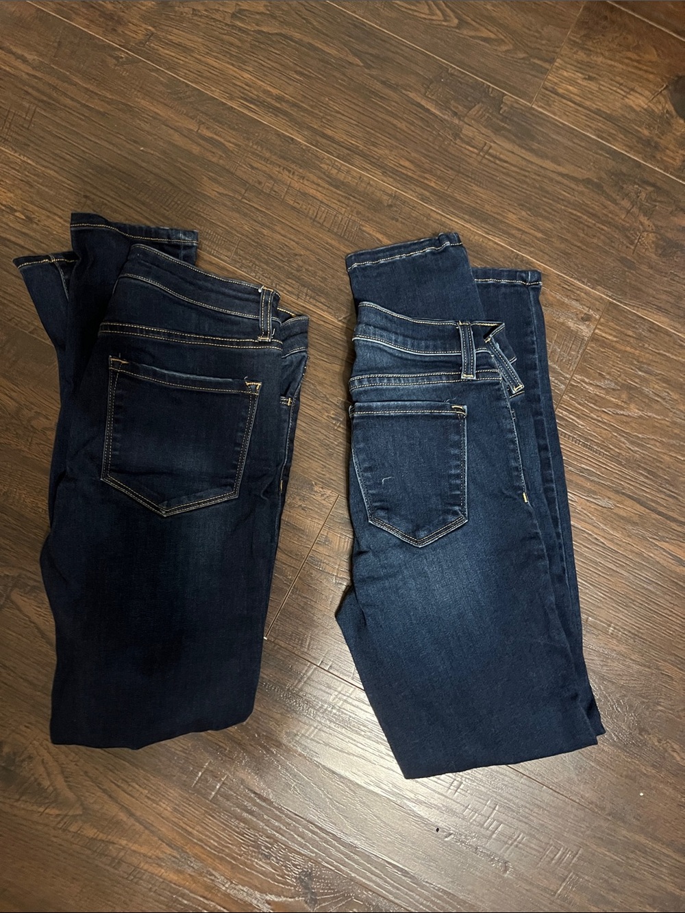 Flying Monkey and Vervet Women's Skinny Jeans - Dark Blue Wash